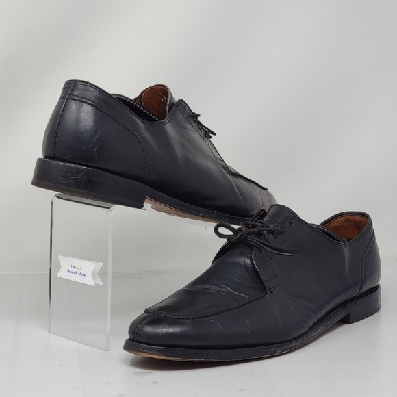 ALLEN EDMONDS La Salle Men\'s Shoes Leather Black Calf Oxford 4308 Size 13D Used main image 10